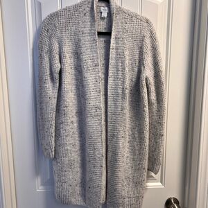 Long grey cardigan